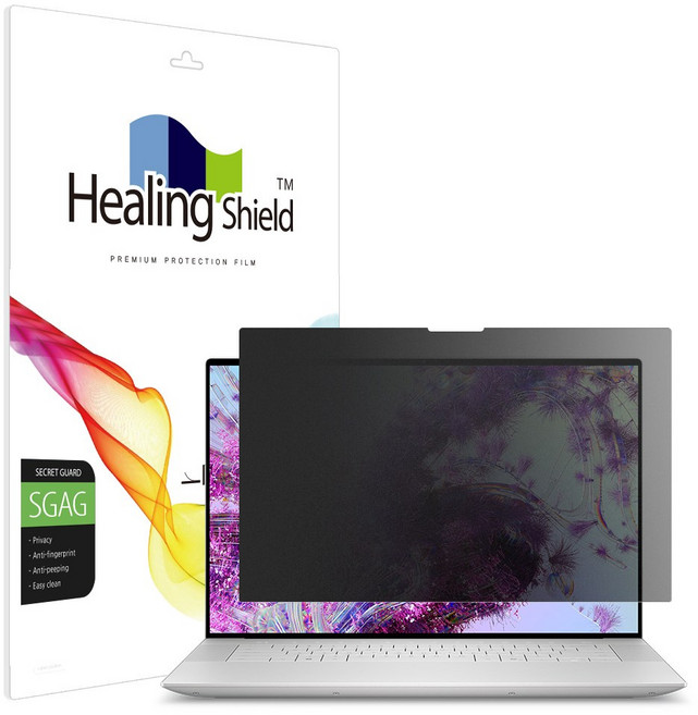 힐링쉴드 델 XPS 16 9640 터치 프라이버시 저반사 사생활 보호필름 액정