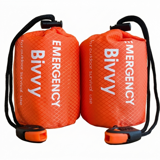 슬리핑백 생존 재난 비상 체온유지 은박담요, 2개