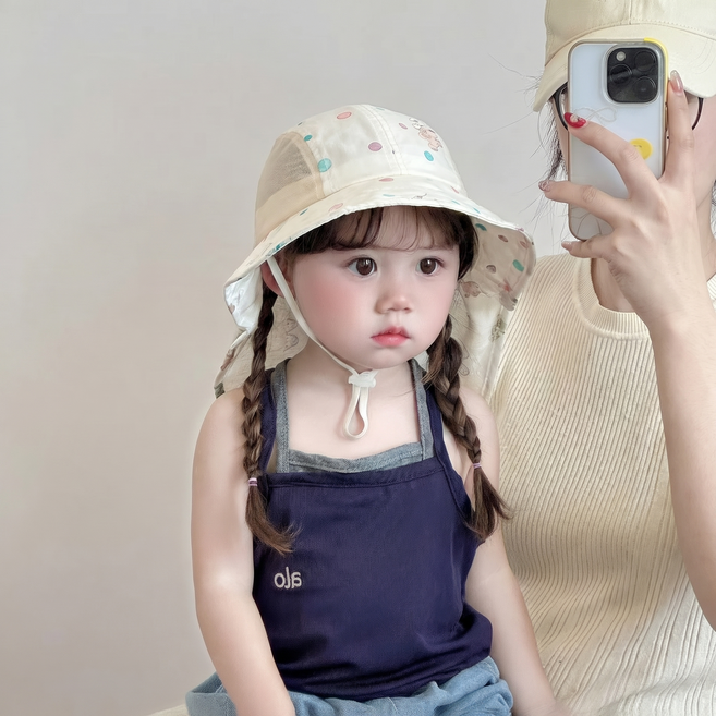 블랙체리 아동용 매쉬 챙모자