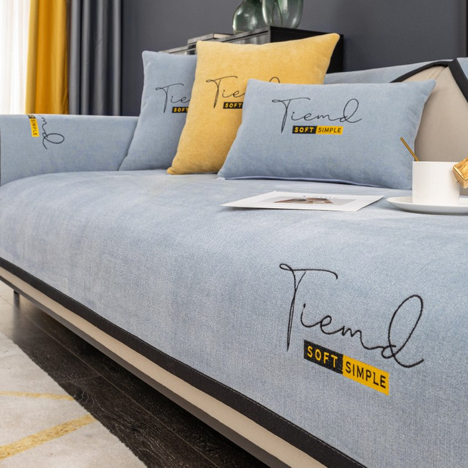 부드러운 단색 모던 심플한 감성의 논슬립 쇼파패드 2 3 4인용