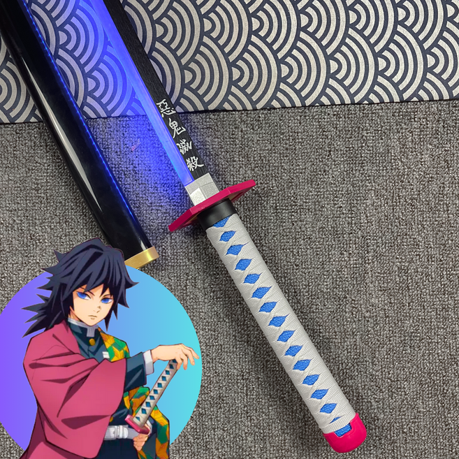 [낭만가득한 LED 무드등] 리베니 카타나 귀멸의 칼날 조명, 블루