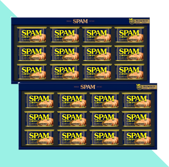 CJ제일제당 스팸 클래식 6호 선물세트 쇼핑백동봉 12캔X2세트