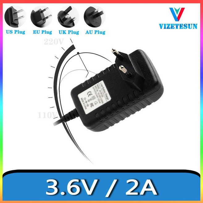 전원 코드 어댑터 마사지 변압기, 1개, 1. 3.6V / A. 2A급 / 가. EU