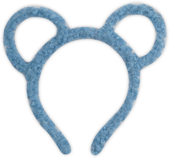놀이공원 생일 인생네컷 사진 스튜디오 파티용품 머리띠 헤어밴드, 020_라인곰_블루
