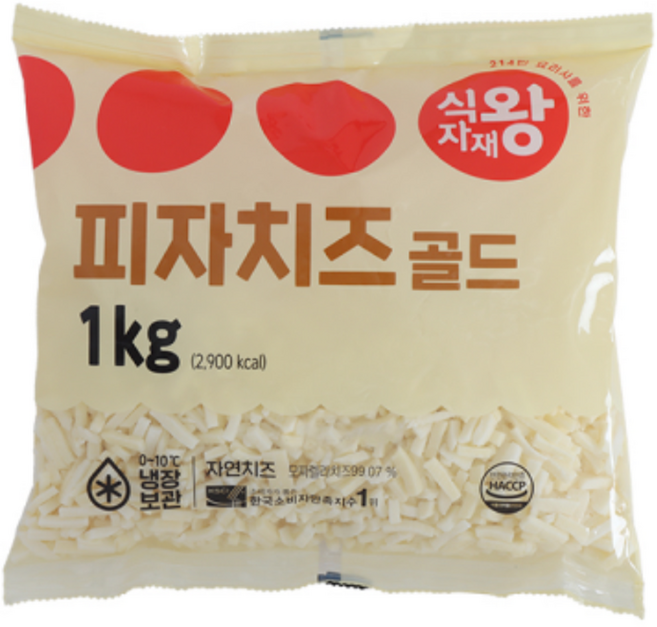 식자재왕 피자치즈 골드, 아이스박스포장, 1개, 1kg