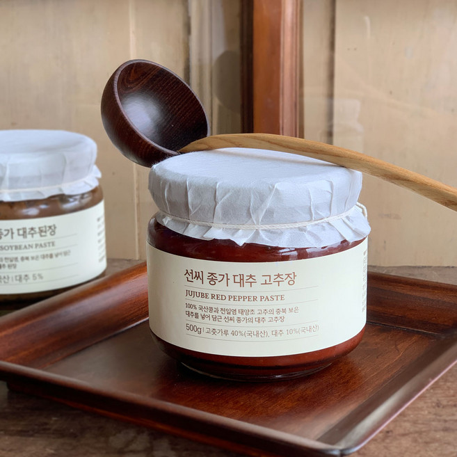 350년 아당골 선씨종가 대추고추장 500g 충북 보은 국산 태양초 고추장, 1개