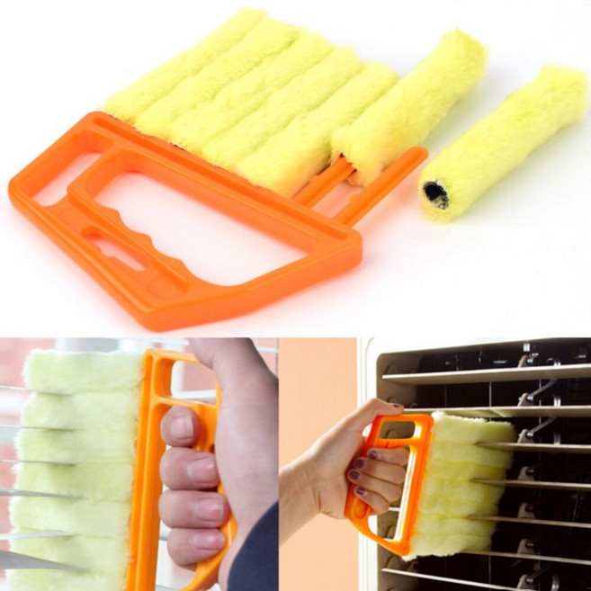 사무실 창문 커튼 블라인드 에어컨 먼지 제거 청소 솔, 1개