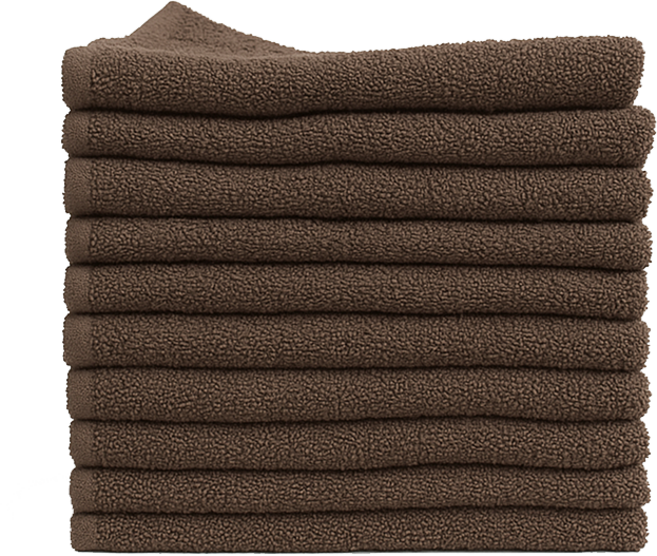 타올킹 업소용 55g 미용수건 10장 얇은 타월 헬스장 풋 마사지 피부관리실 수건 마사지샵, 10개, 초콜릿