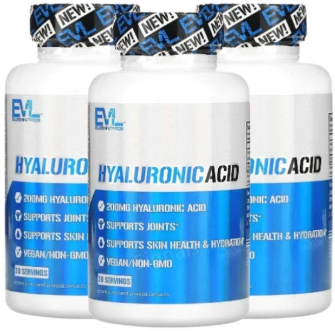EVLution Nutrition 히알우론산 200mg 30 베지캡슐, 3개, 30정 - 쿠팡