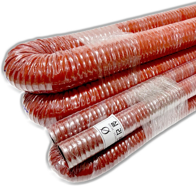 국산 실리콘 닥트 호스 25mm X 5M 내열 플렉시블 자바라 고온용 주름관 열풍 호수, 1개