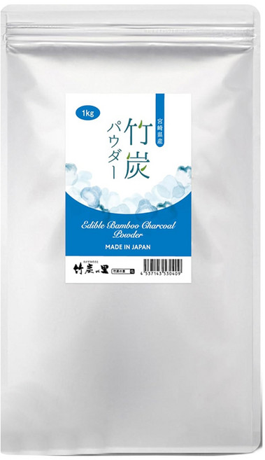 대나무 숯 식용 숯 분말 파우더 1kg 일본 건강식품 타케스미, 1개