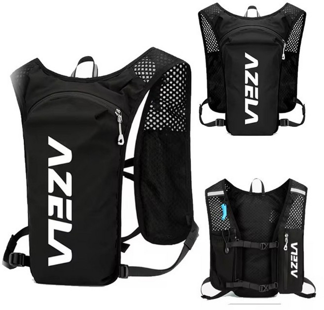 5L 통기성 수화 조끼 런닝 배낭 경량 트레일 마라톤 자전거 등산, 1개