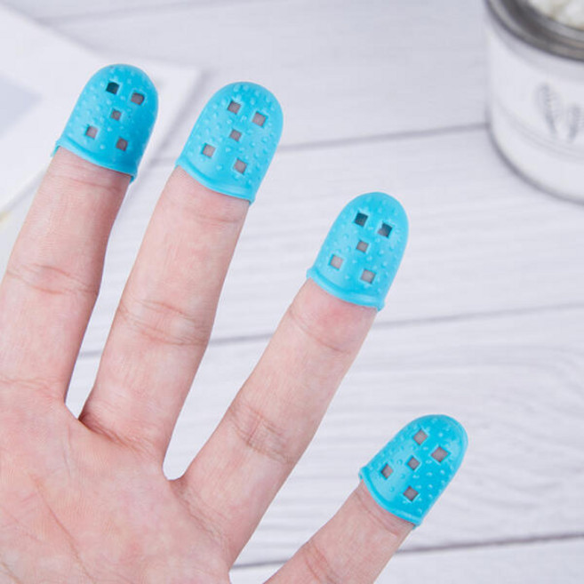 아트박스/느낌상점 손톱 물어뜯기방지 손가락 골무 사무용 실리콘, 분홍색/1호, 분홍색