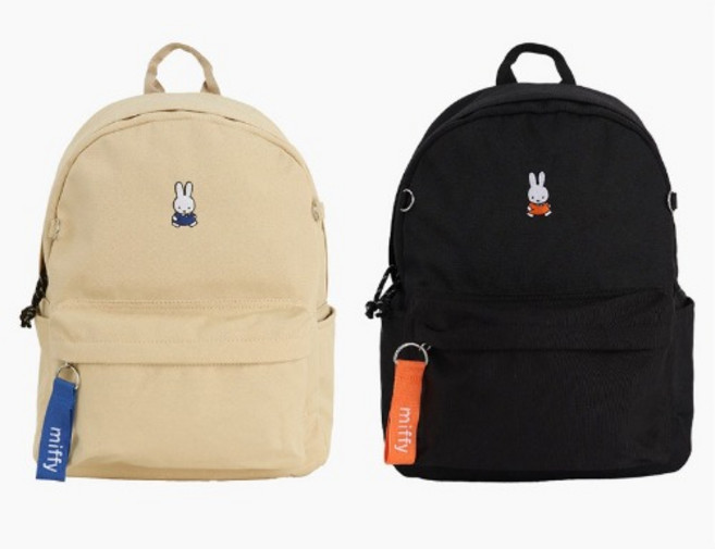 미피 데일리 백팩 책가방 블랙 베이지 2컬러
