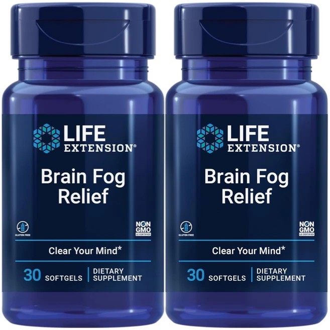 라이프익스텐션 브레인 포그 릴리프, 2개, 30정 - 쿠팡