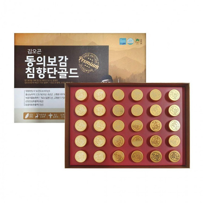 동의보감 침향단골드 침향환 3.75g x 30환 쇼핑백증정 shd*93861WT, 30개