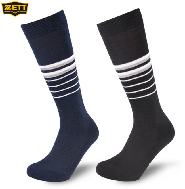 제트 성인 장목 양말 BSK-200 야구양말 25-29cm 블랙화이트 네이비화이트, 1개
