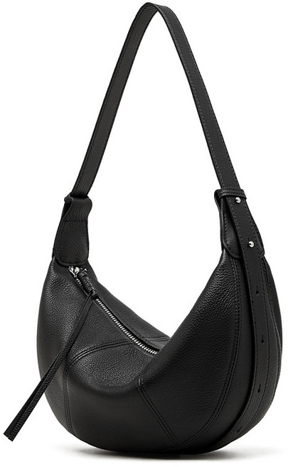 VONO 천연소가죽 반달 숄더백 여성 크로스백 미니멀 데일리 가방