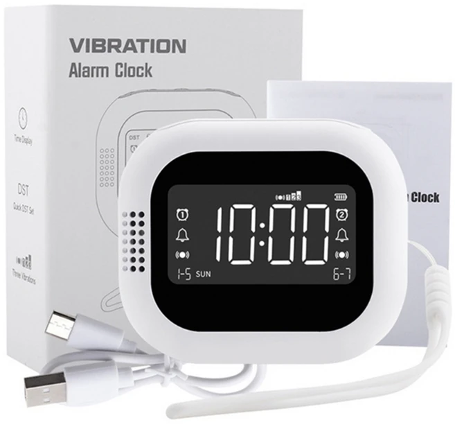 진동 수준과 스누즈 기능을 조절할 수 있는 LCD 진동 알람 시계, 01 owl - 쿠팡