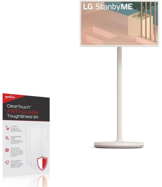 BoxWave 화면 보호필름 LG 27인치 클래스 StandbyMe 포터블 모니터 27ART10AKPL 호환 투명터치 반사방지 강력쉴드 9H 2개 세트 강력 유연 필름, BoxWave 화면 보호필름 LG 27인치 클래스 St