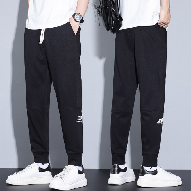 男士休閒褲 束腳九分褲 四季款 秋冬厚棉褲 韓版時尚衛褲