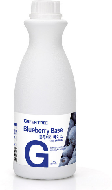 GreenTree 블루베리 에이드 베이스, 1.2kg, 1개