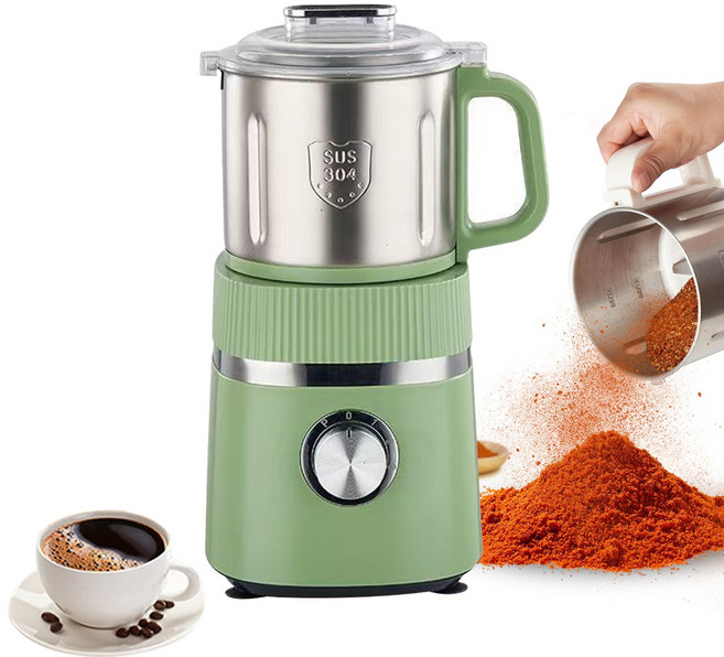 곡물분쇄기 대용량 믹서 다기능가루분쇄기 가정용 자동 고춧가루 견과류 커피원두 그라인더, 1개