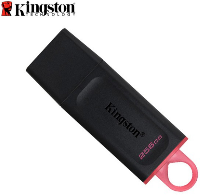 金士頓 Kingston DTX USB 3.2 Gen1 隨身碟 色彩鑰匙圈 保護蓋, 1個, 256GB