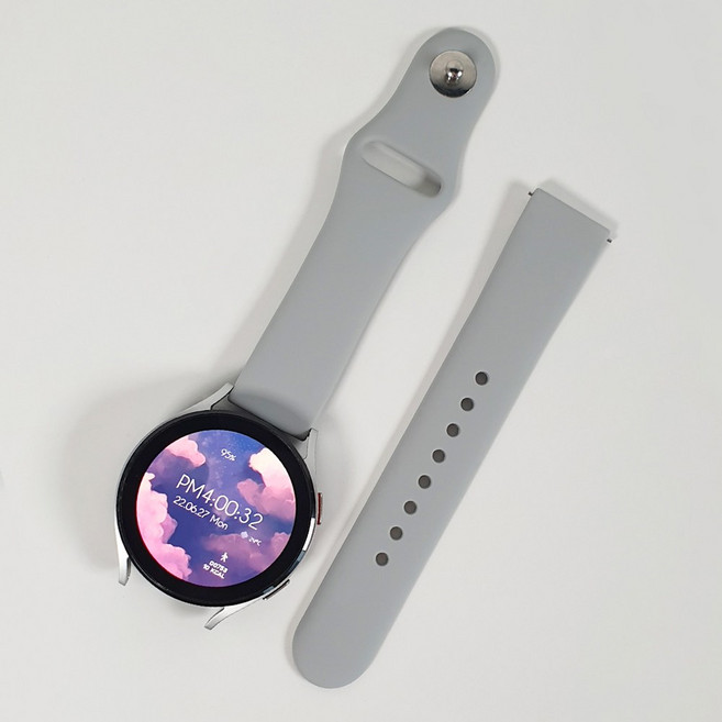 바나나랜드 갤럭시워치 7/6/5/4/클래식/액티브 호환 원톤 스포츠 실리콘 밴드 스트랩 20mm