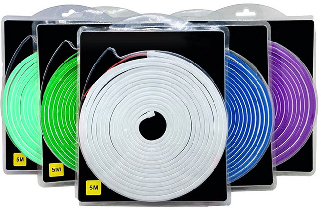 락모터스 자동차 트렁크 식빵등 면발광 LED바 5M 배선연결형 플렉시블 줄조명, 화이트, 1개