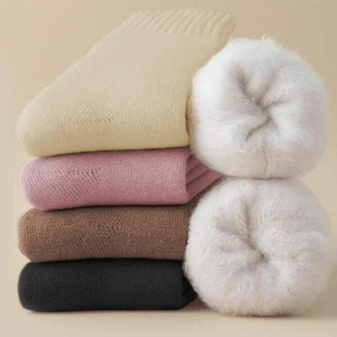 여성 수면양말 따뜻한 겨울양말 두꺼운 기모 융털 양말 세트