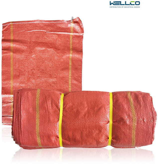 수입마대 현장용 40kg 마대자루[적색] [53X65] 폐기물 재활용 PP마대 자루, 100장, 수입 현장용 80kg 마대[적색] [67x95]