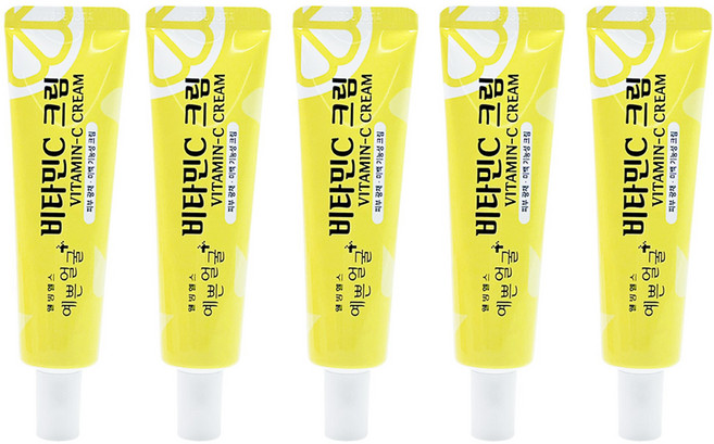 웰빙헬스팜 예쁜얼굴 비타민C 크림, 25g, 5개