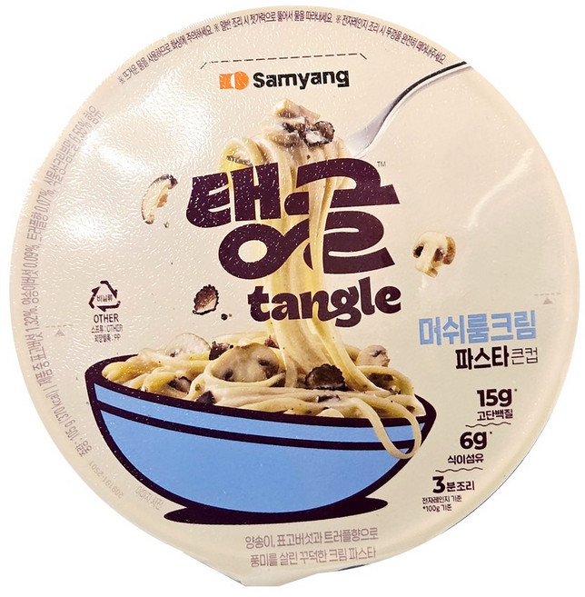 tangle 큰컵 탱글 머쉬룸 크림 파스타, 1개, 105g