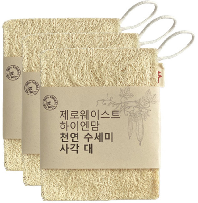 하이엔맘 수세미, 1세트, 3개