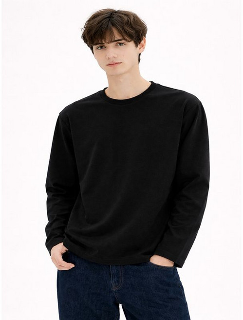 지오지아 남성 소로나 조직 긴팔티 AEG2TR1001