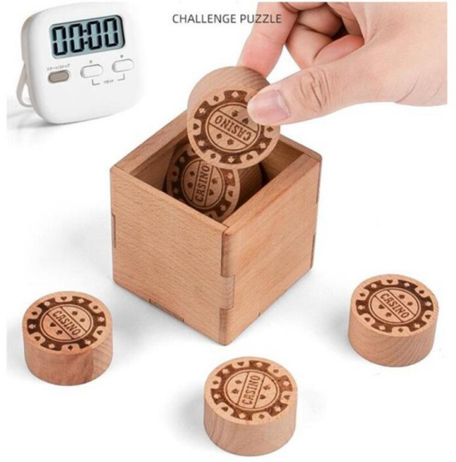 신제품 IQ 나무 상자 카지노 퍼즐 두뇌 티저 로직 게임 성인용 2022