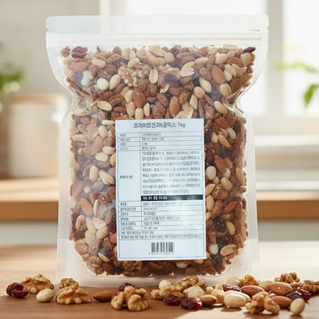 토농이 프리미엄 6종 믹스 견과류 대용량, 1개