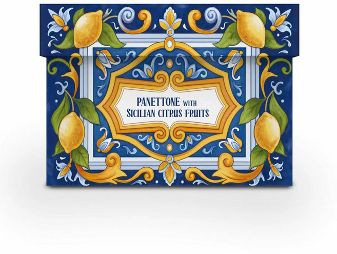 시칠리안 시칠리아 시트러스 & 레몬 크림 파네토네 Sicilian Sicilian Citrus & Lemon Cream Panettone 1kg, 1개