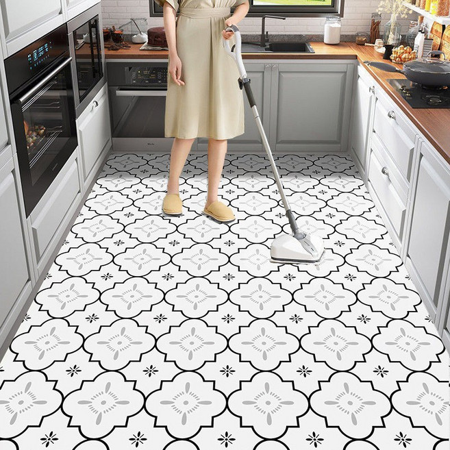 대형 가죽 5mm 주방 욕실 발매트 미끄럼방지 방수 다용도 커팅 가능 매트, A001, 1개