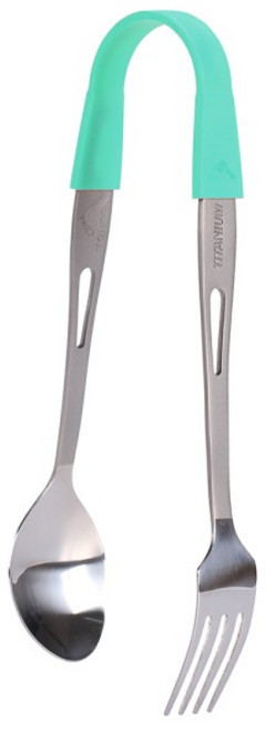 CBay Toaks Spoon Fork Titanium Ultralight Eco 친화적 인 티타늄 포크 스포크 스푼 세트 가정용 부엌 식탁 포크 SLV-15 야외 캠핑 용품, 한개옵션0