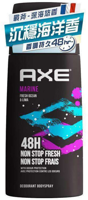 AXE 戰斧 男用體香噴霧 150ml, 1個