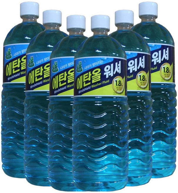 에이원케미칼 에탄올 워셔액, 6개, 1.8L