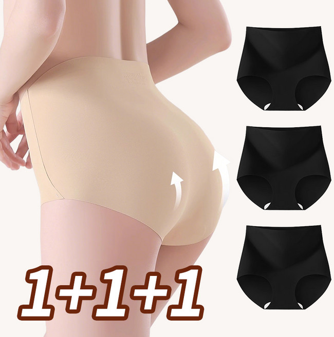 Sherrich 여성 팬티 심리스 S라인 힙업팬티 보정속옷 3p세트