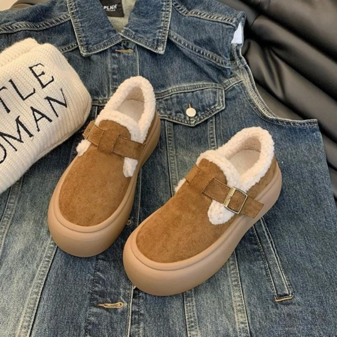 겨울여성 털안감 미끄럼방지 캐주얼 아웃도어 털부츠