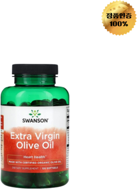 스완슨 엑스트라 버진 올리브 오일 소프트젤 120정, 1개