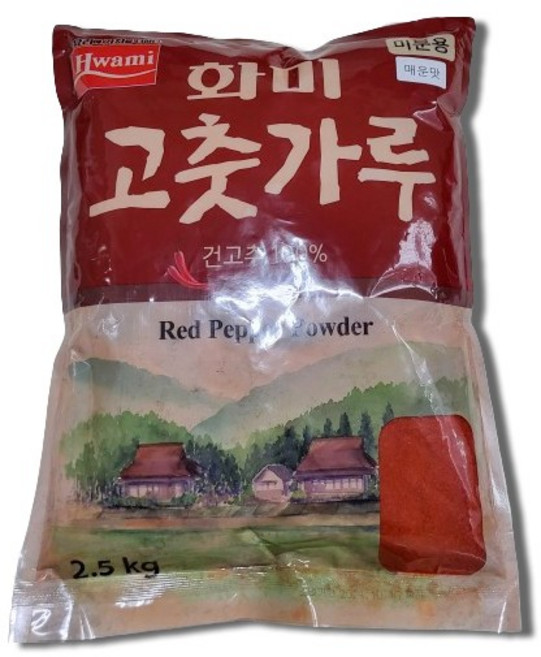 화미 매운맛 미분용 고춧가루 2.5kg, 4개