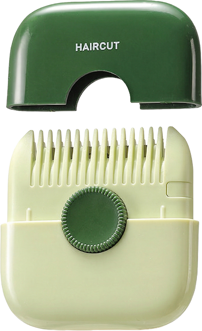 아킴 머리손질칼 셀프 앞머리 자르기 머리다듬기 헤어커터 아기 앞머리 자르기, 1개, 그린