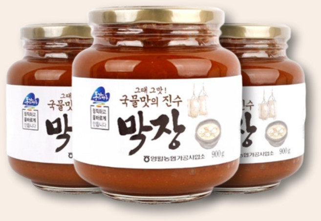 영월농협 동강마루 전통 막장 900g x 3병 / 구수한 밥도둑 된장양념 세트, 3개