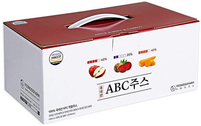연두팜 ABC 주스, 100ml, 30개